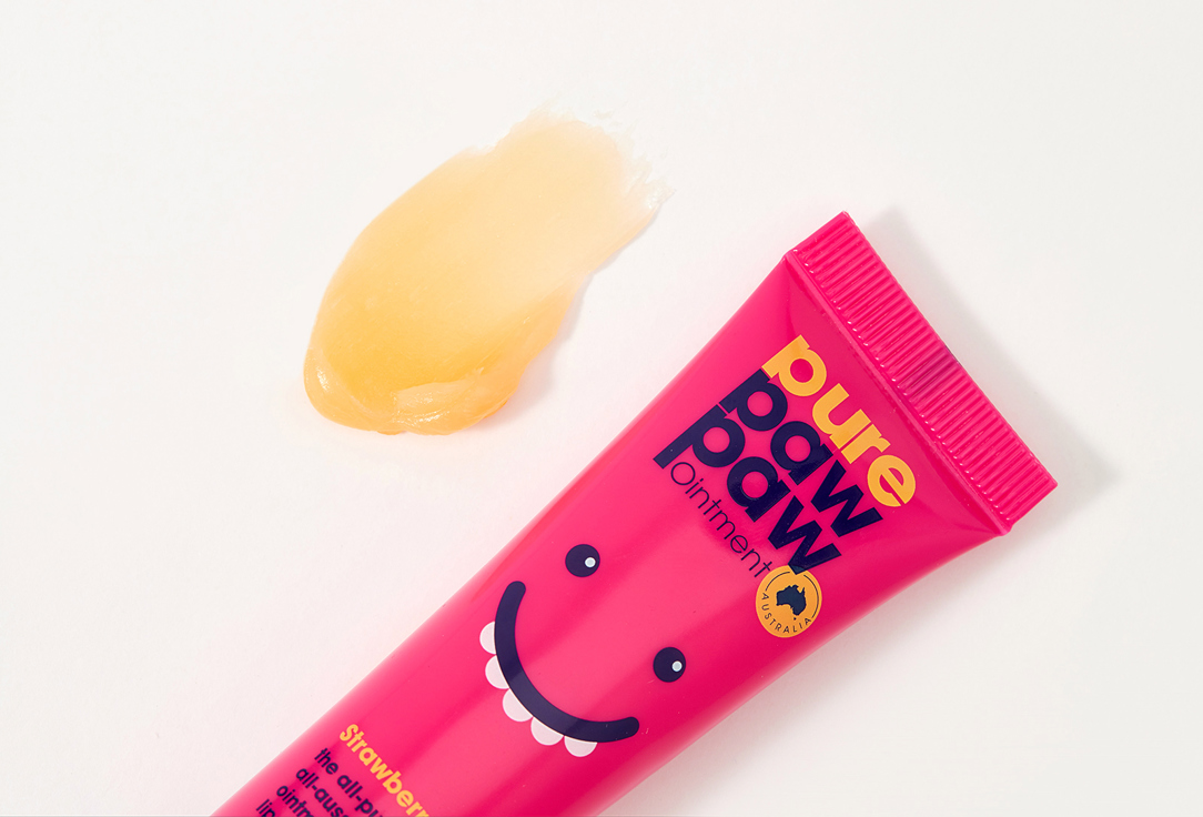 Pure Paw Paw nourishing lip ointment balm Strawbery pink Pink 25 g Pure Paw Paw nourishing lip ointment balm Strawbery pink