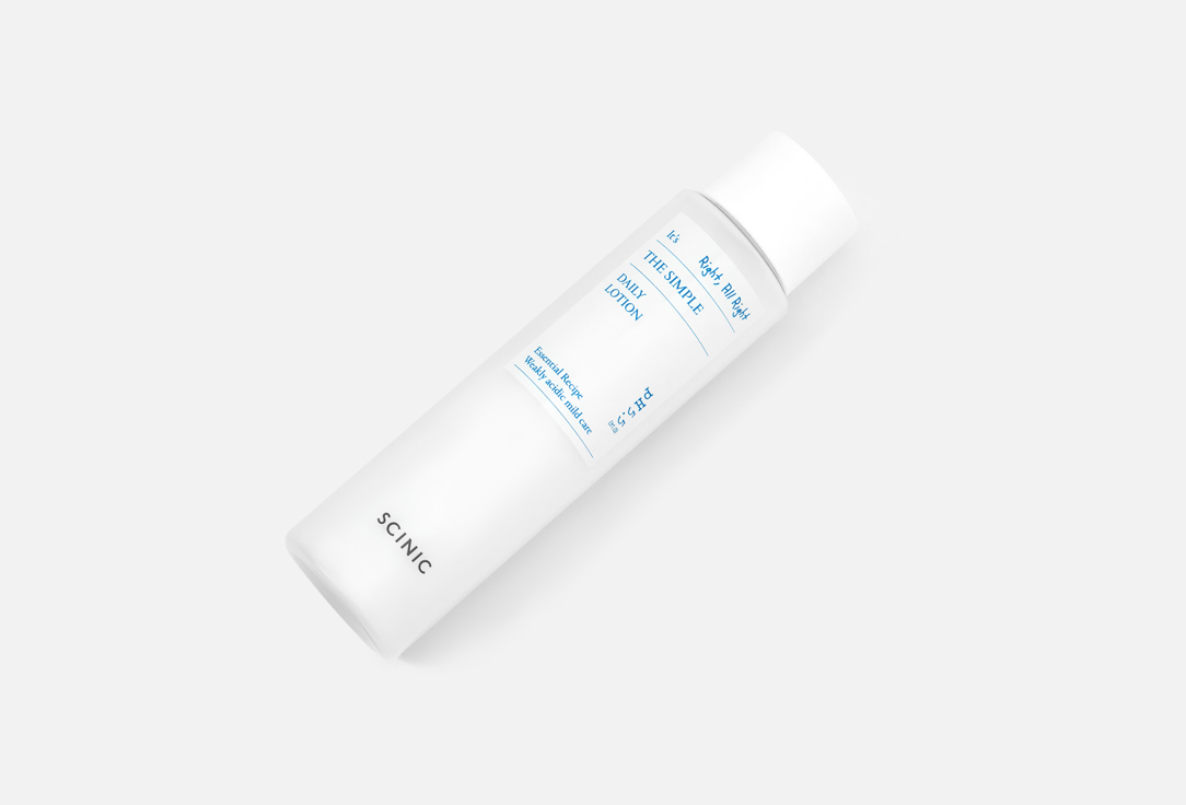 SCINIC Ежедневный лосьон для чувствительной кожи The Simple Daily Lotion 145 мл SCINIC Ежедневный лосьон для чувствительной кожи The Simple Daily Lotion