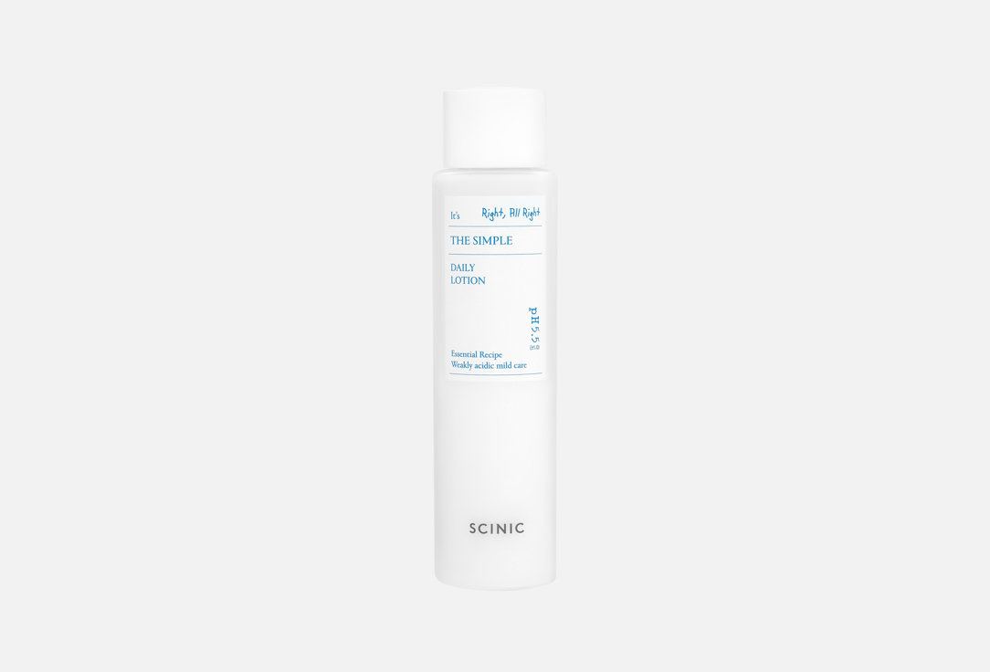 SCINIC Ежедневный лосьон для чувствительной кожи The Simple Daily Lotion 145 мл SCINIC Ежедневный лосьон для чувствительной кожи The Simple Daily Lotion