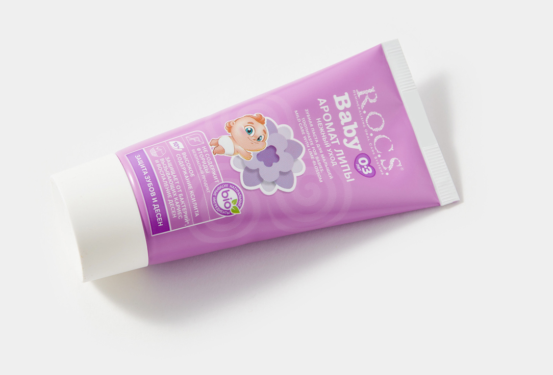 R.O.C.S Toothpaste for Babies 0–3 Years Mild Care with Lima Blossom