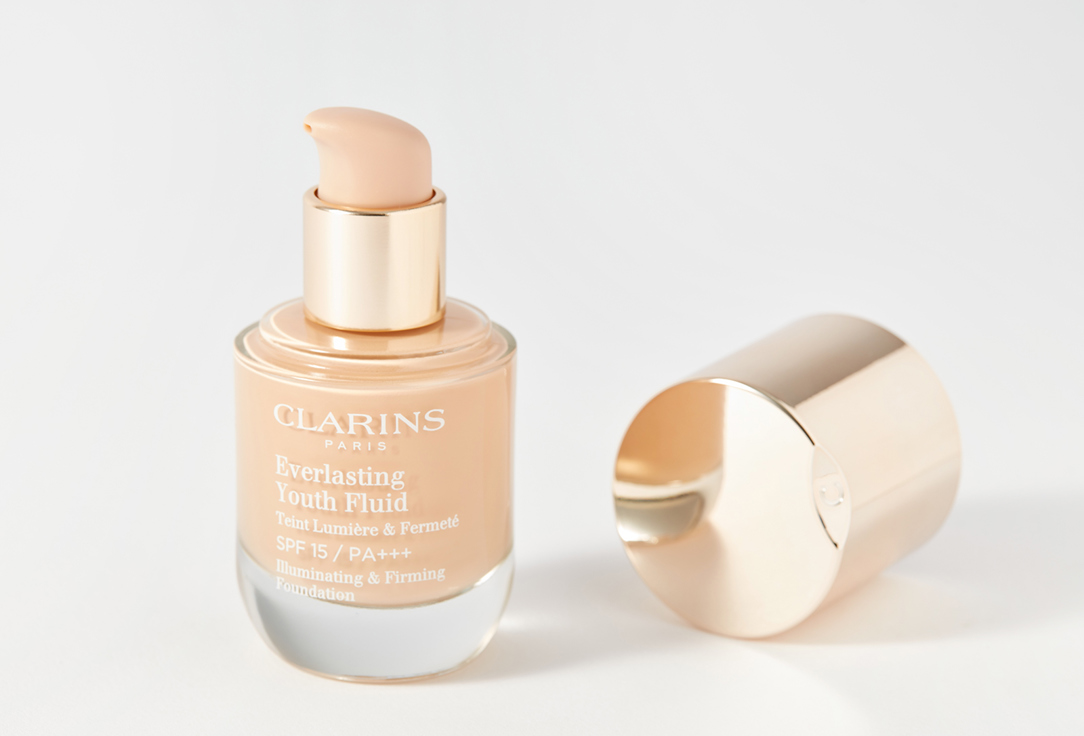 Clarins Fluid Foundation SPF 15 PA+++ Everlasting Youth Fluid 108, Sand 30 ml Clarins Fluid Foundation SPF 15 PA+++ Everlasting Youth Fluid