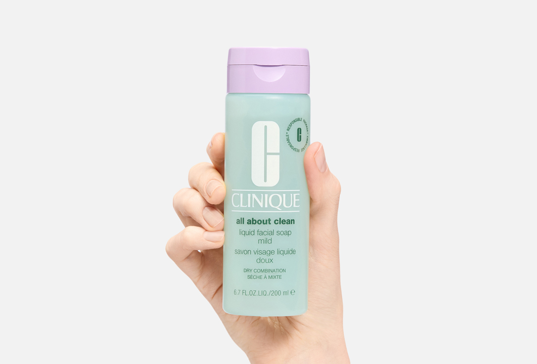 Clinique Liquid Face Soap for dry & combination skin All About Clean