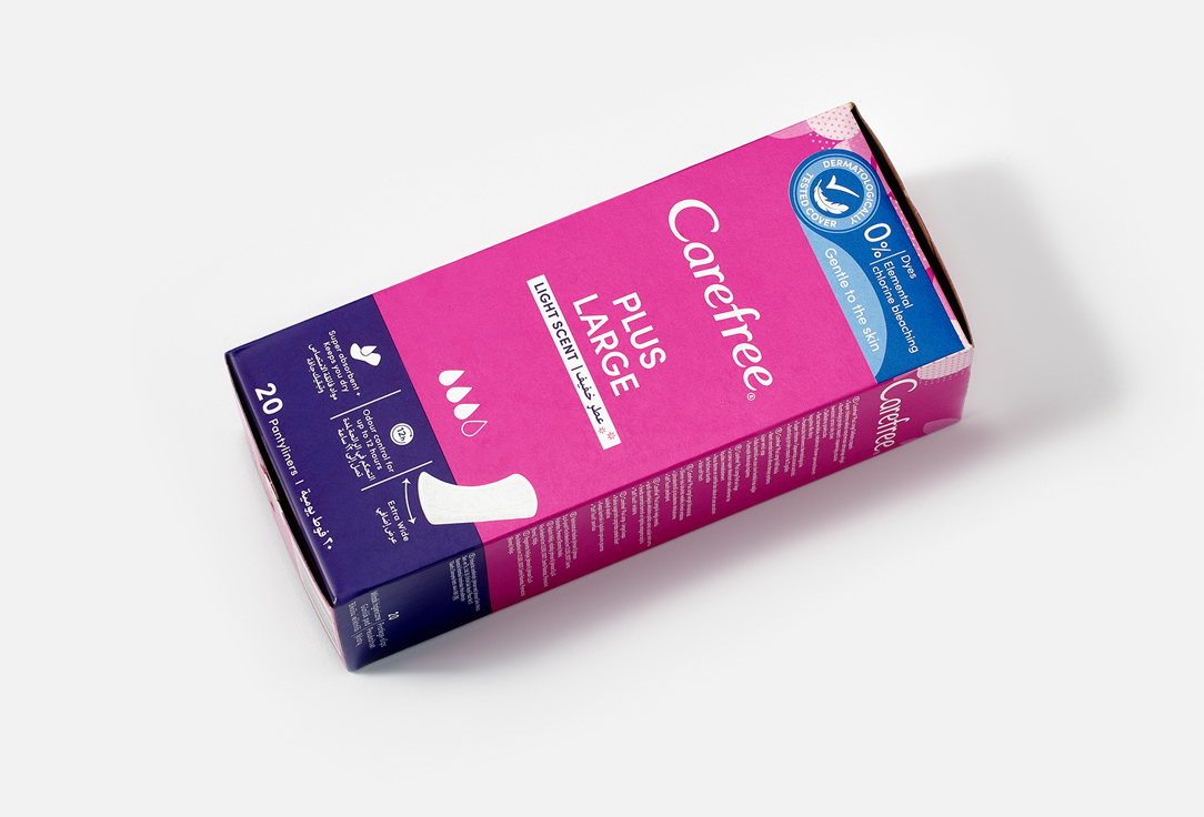 Carefree Panty Liners Plus Large