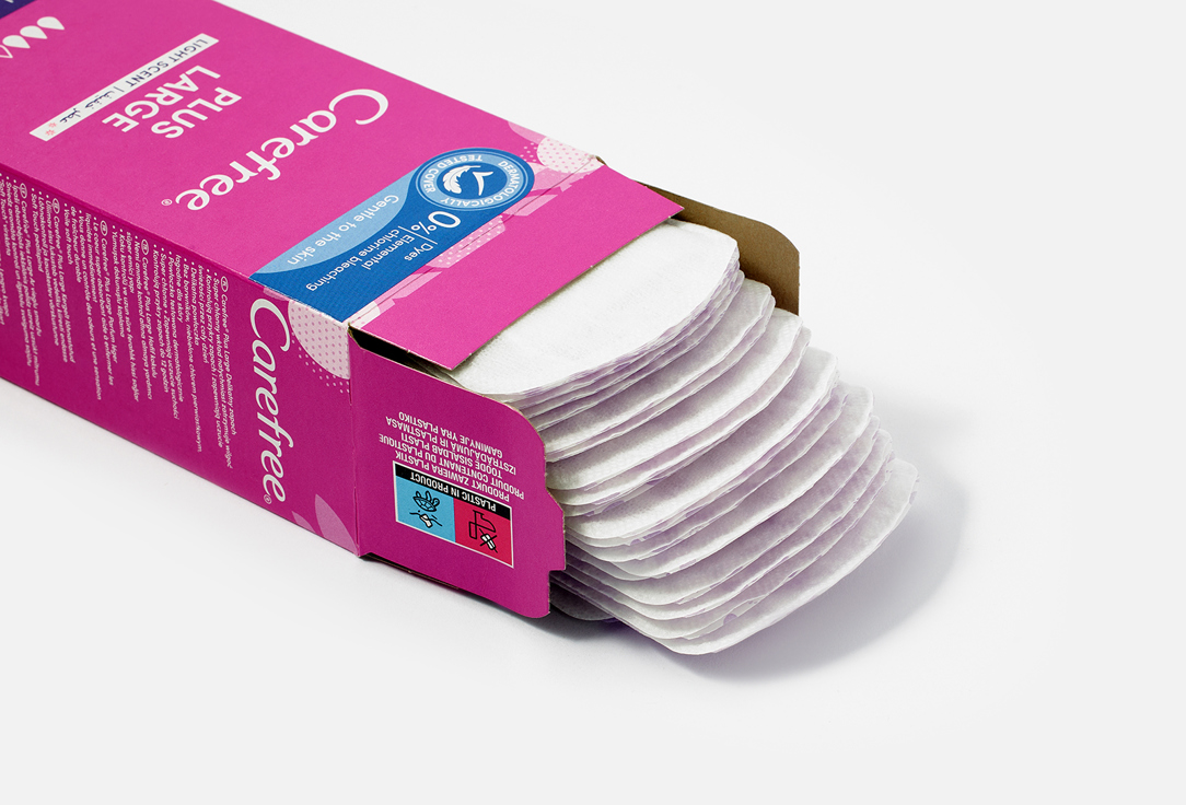 Carefree Panty Liners Plus Large