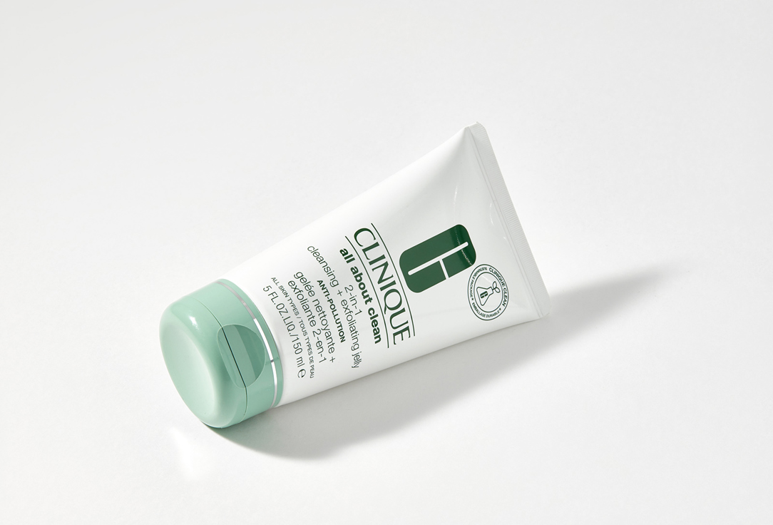 Clinique Очищающее и отшелушивающее желе 2-в-1 2-in-1 Cleansing + Exfoliating Jelly Anti-Pollution