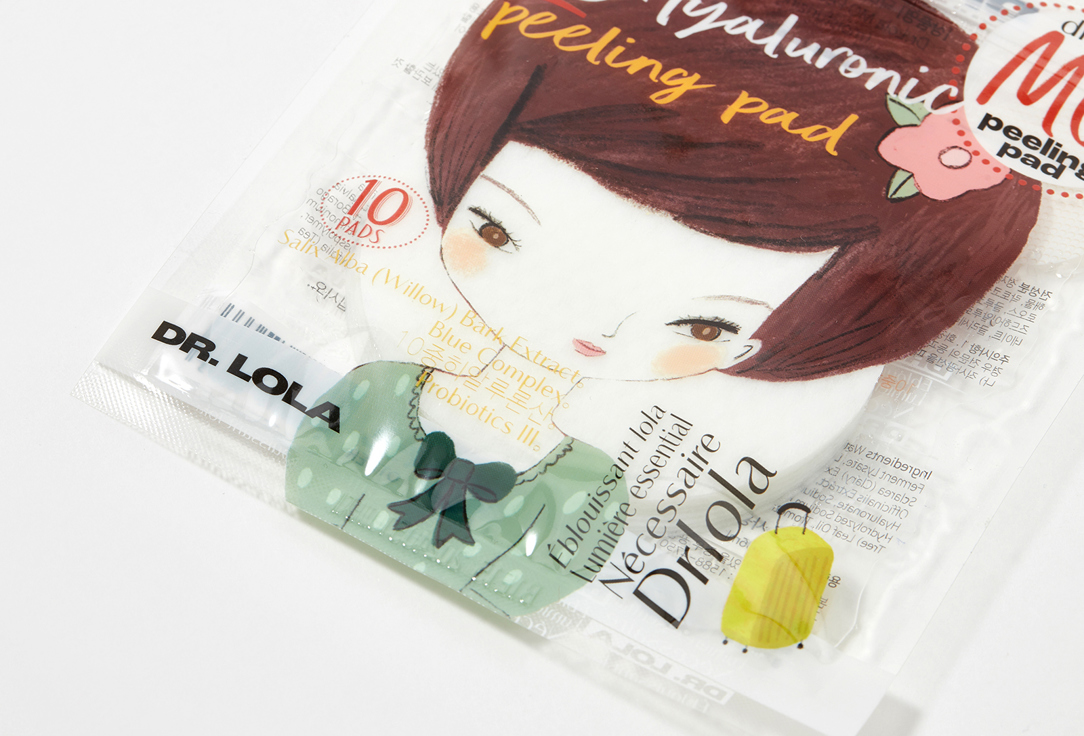 Dr. Lola Face Peel-Off Pads Moist hyaluronic