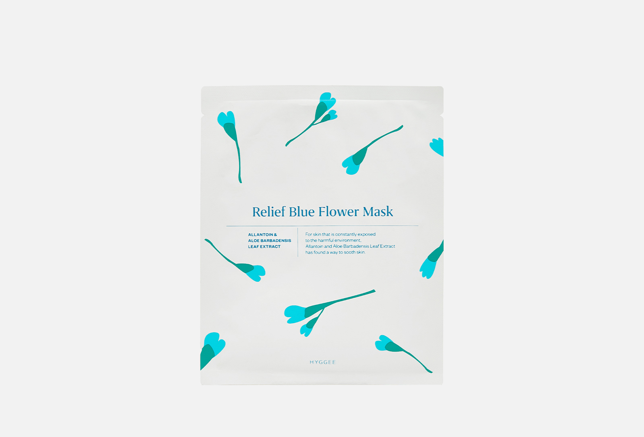 Relief blue flower 1