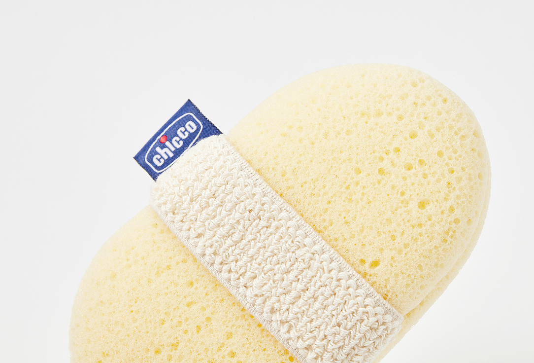 CHICCO Bath glove Baby Moments Sponge Glove 1 pcs CHICCO Bath glove Baby Moments Sponge Glove