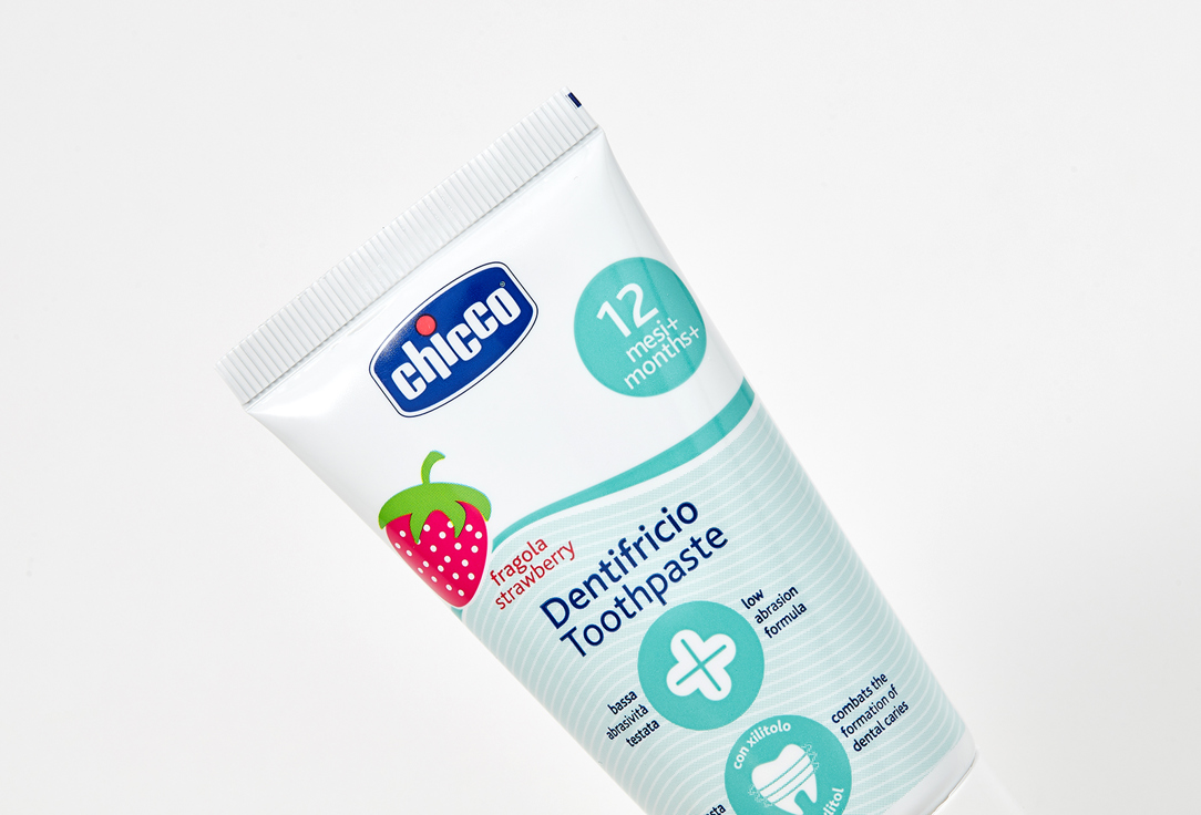 CHICCO Toothpaste for kids 1-5 years Strawberry No Fluoride Toothpaste 50 ml CHICCO Toothpaste for kids 1-5 years Strawberry No Fluoride Toothpaste