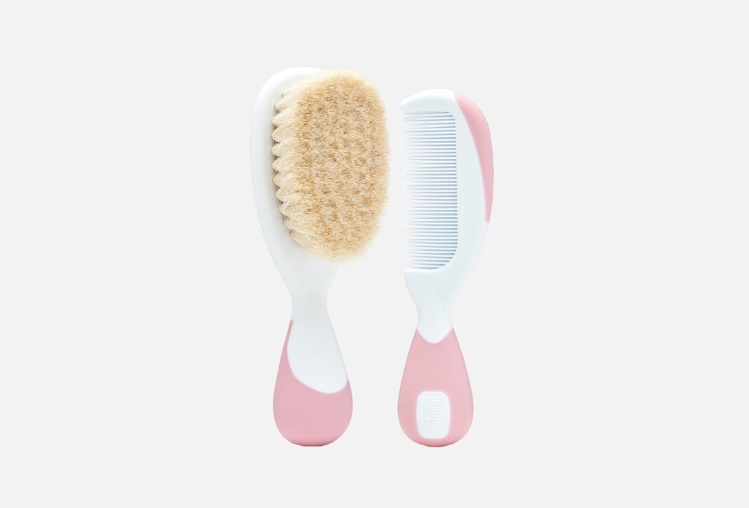 CHICCO Baby Haircare Accessories Baby Moments Pink Brush & Comb