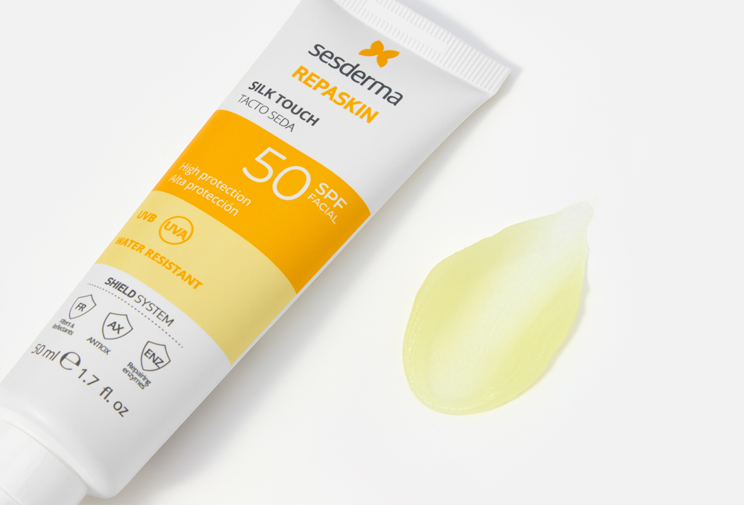Sesderma water resistant suncream SPF50 Repaskin silk touch