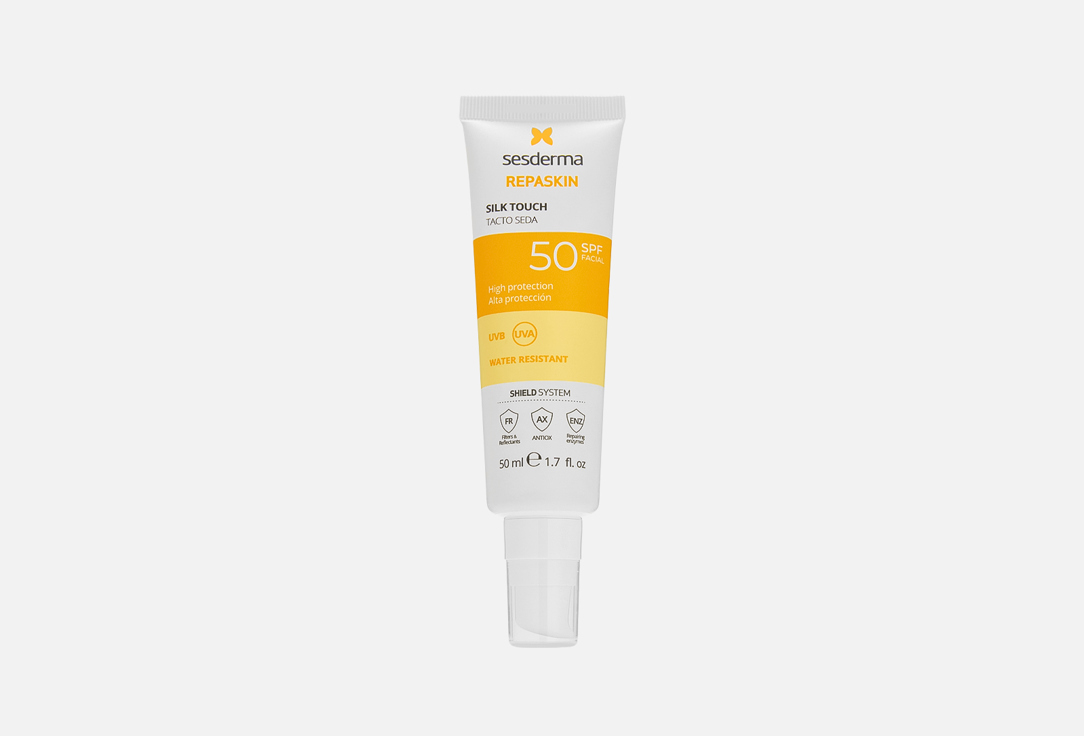 Sesderma water resistant suncream SPF50 Repaskin silk touch