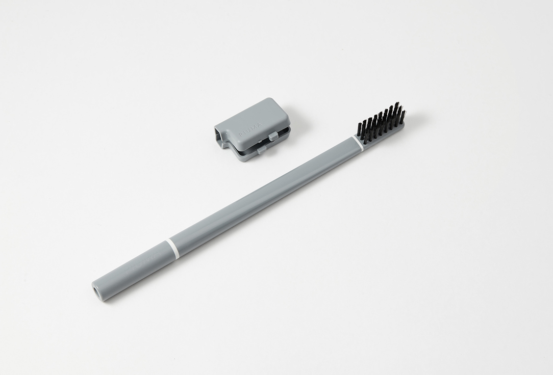 PIUMA Medium Toothbrush T03 Single Pack Medium Asphalt Grey