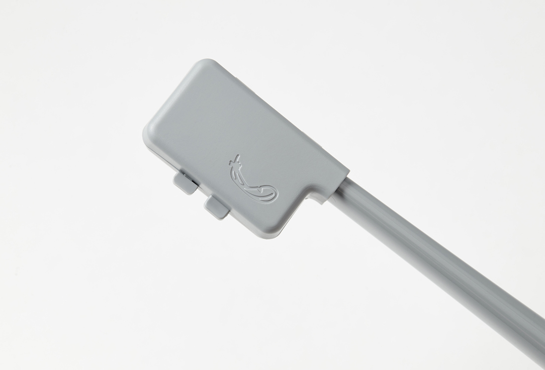 PIUMA Soft toothbrush with stand ASPHALT GREY