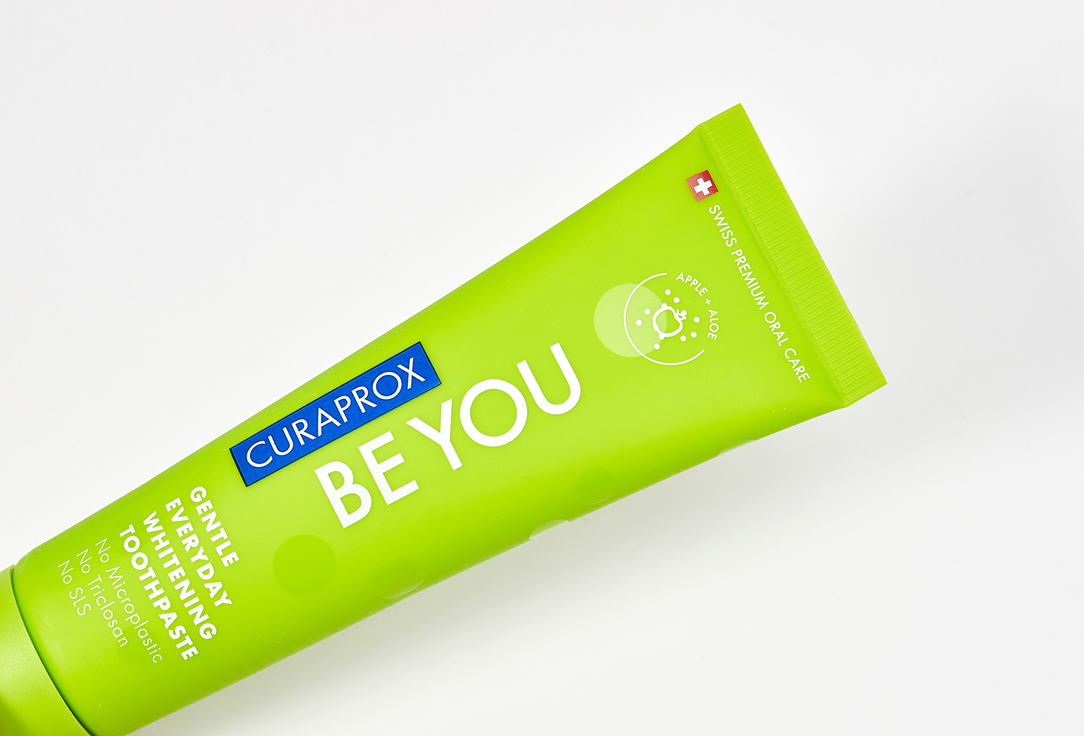 Curaprox Gentle whitening toothpaste with apple flavor Be you 60 ml Curaprox Gentle whitening toothpaste with apple flavor Be you