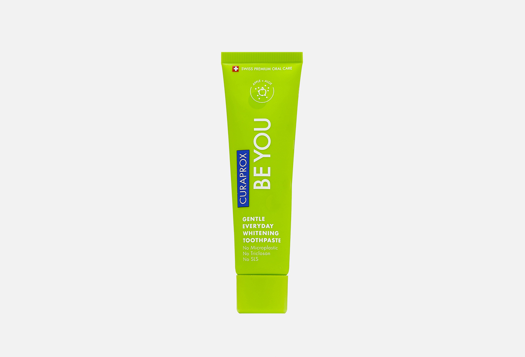 Curaprox Gentle whitening toothpaste with apple flavor Be you 60 ml Curaprox Gentle whitening toothpaste with apple flavor Be you