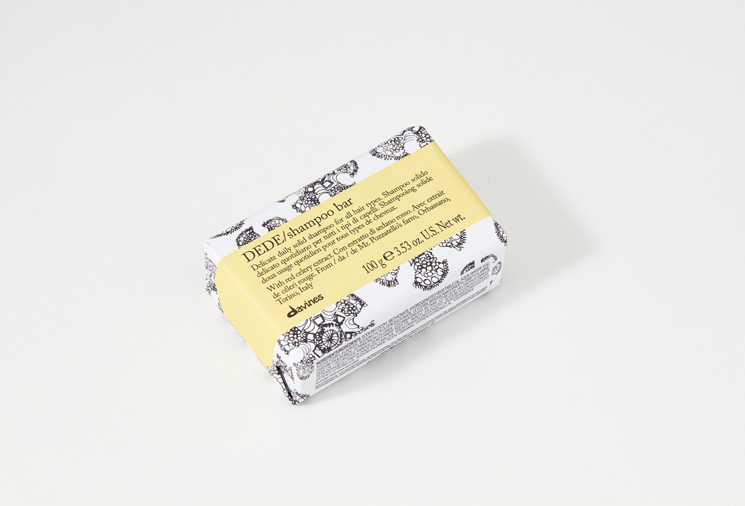 Davines Hydrating Shampoo for dry and dehydrated hair DEDE shampoo bar