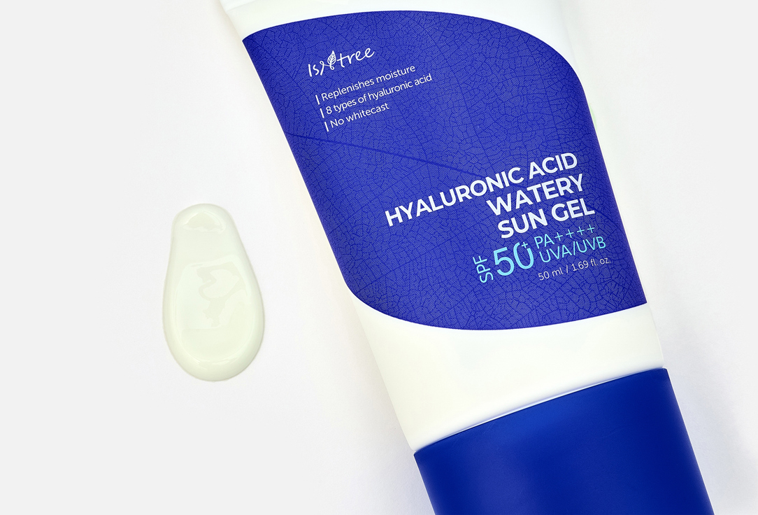 IsNtree FACE WATERY SUN GEL SPF50+ PA++++ HYALURONIC ACID 50 ml IsNtree FACE WATERY SUN GEL SPF50+ PA++++ HYALURONIC ACID