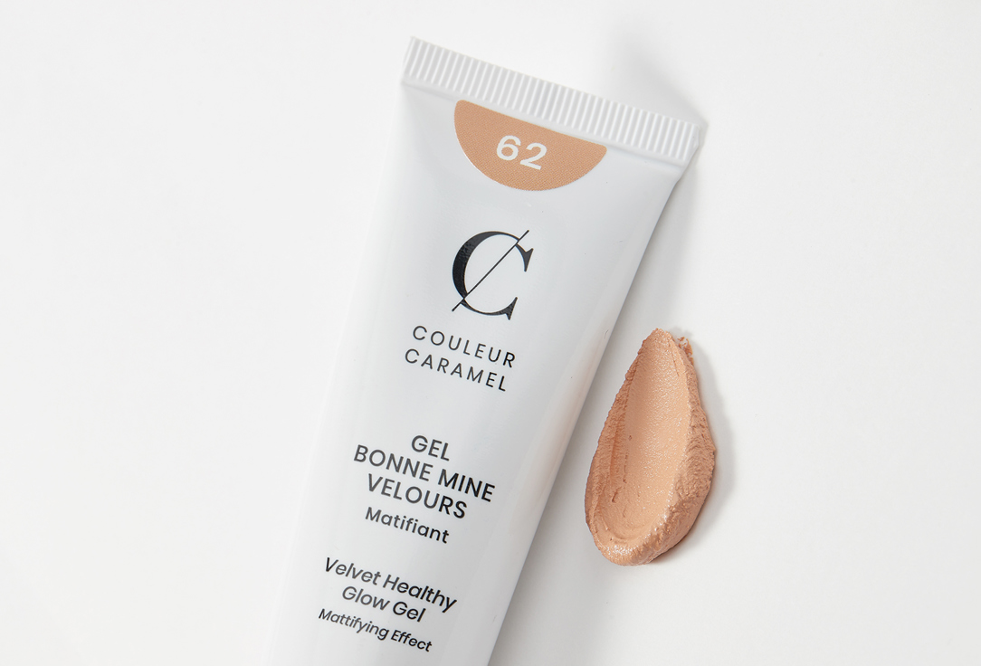 COULEUR CARAMEL Velvet Gel Foundation Gel Bonne Mine Velours 62, Golden beige 30 ml COULEUR CARAMEL Velvet Gel Foundation Gel Bonne Mine Velours