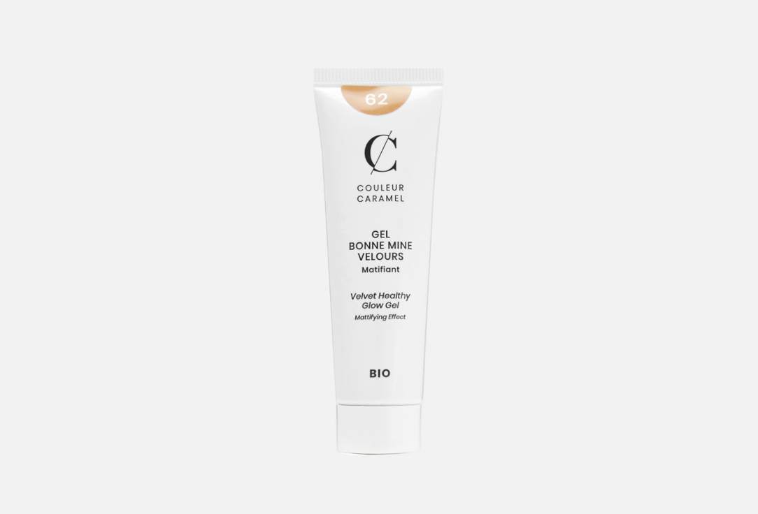 COULEUR CARAMEL Velvet Gel Foundation Gel Bonne Mine Velours 62, Golden beige 30 ml COULEUR CARAMEL Velvet Gel Foundation Gel Bonne Mine Velours