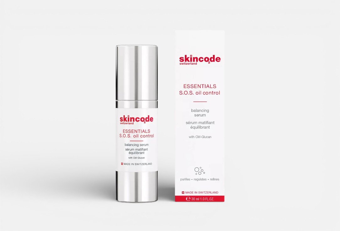 SKINCODE balancing face serum Essentials S.O.S oil control 30 ml SKINCODE balancing face serum Essentials S.O.S oil control