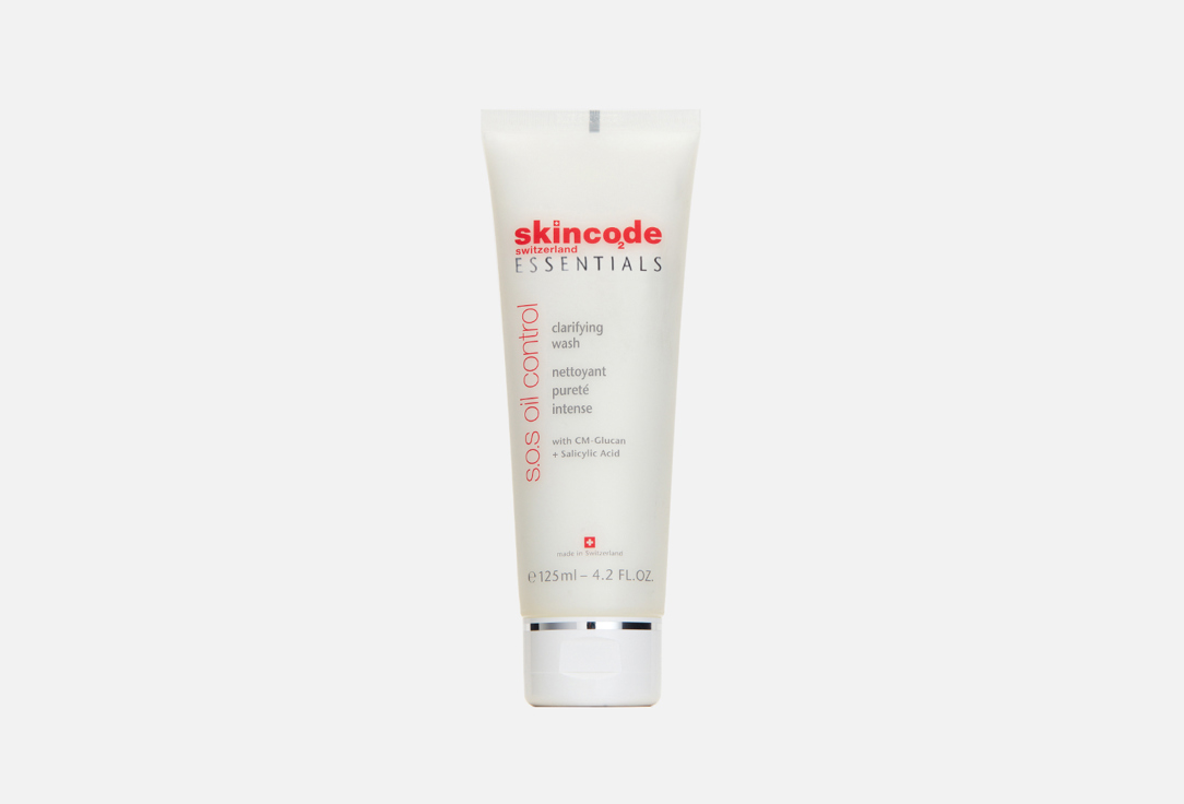 SKINCODE clarifiying face wash Essentials S.O.S oil control 125 ml SKINCODE clarifiying face wash Essentials S.O.S oil control