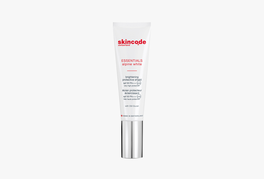 SKINCODE brightening suncream SPF50+ PA++++ Essentils Alpine white protective shield 30 ml SKINCODE brightening suncream SPF50+ PA++++ Essentils Alpine white protective shield