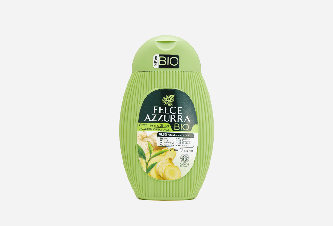 FELCE AZZURRA Shower Gel Green Tea & Ginger 250 ml FELCE AZZURRA Shower Gel Green Tea & Ginger