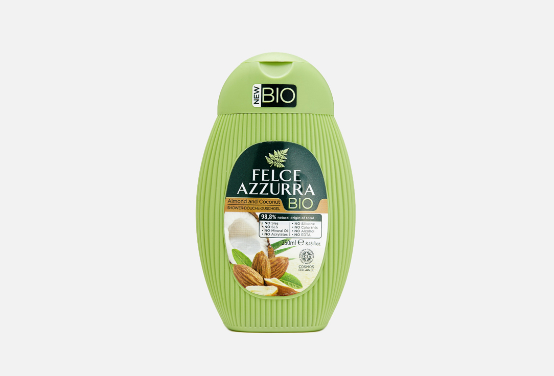 FELCE AZZURRA Shower Gel Coconut & Almond 250 ml FELCE AZZURRA Shower Gel Coconut & Almond