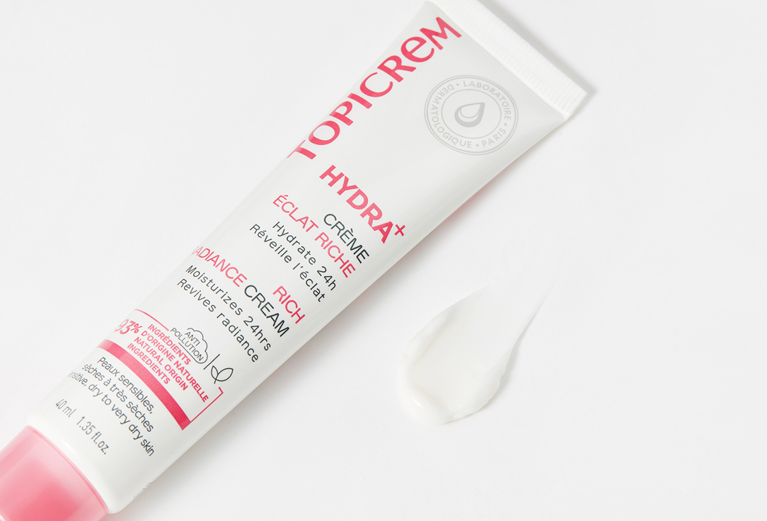 Topicrem Intense moisturizing glow cream HYDRA+