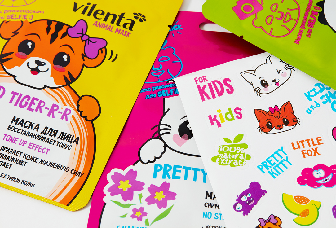 7DAYS Face Sheet Masks Set Pretty Kitty FUNNY BEAUTY SET 4 pcs 7DAYS Face Sheet Masks Set Pretty Kitty FUNNY BEAUTY SET