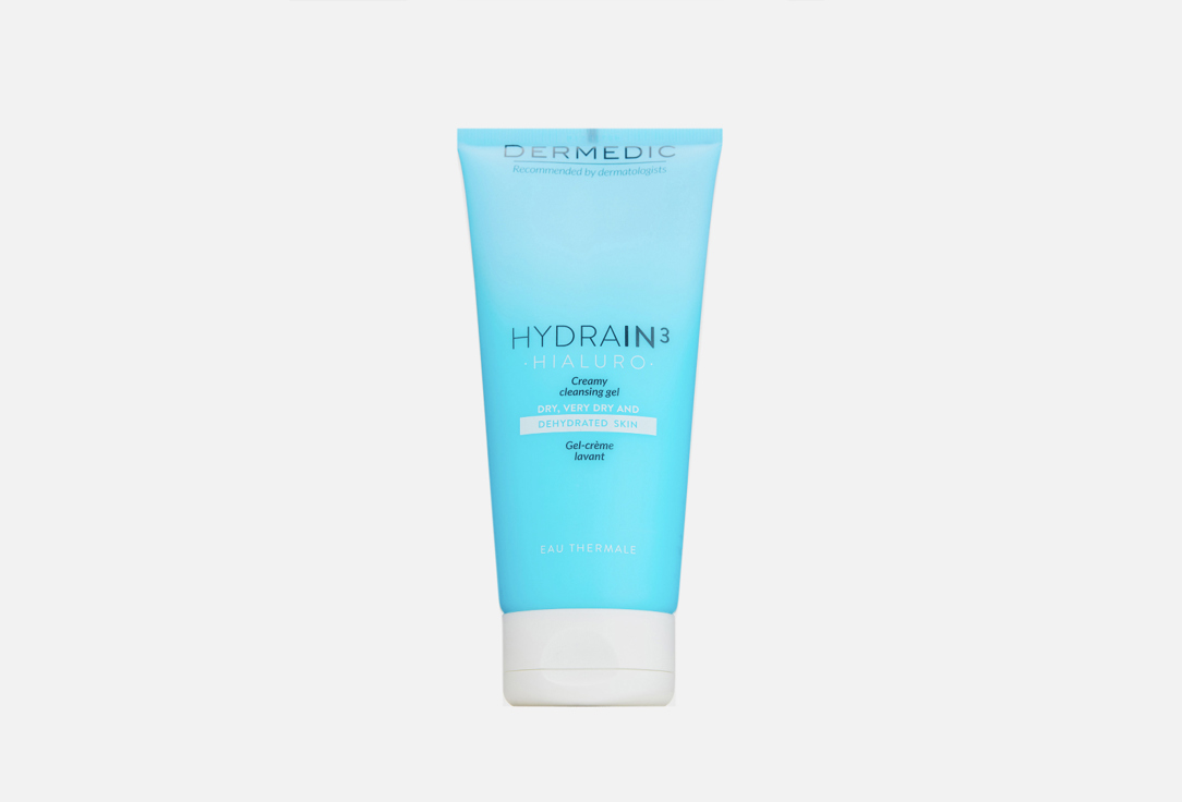 DERMEDIC Face Creamy Cleansing Gel Hydrain3 200 ml DERMEDIC Face Creamy Cleansing Gel Hydrain3