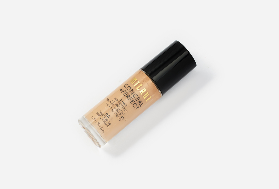 MILANI Satin Matte Liquid Foundation Conceal + Perfect 2-In-1