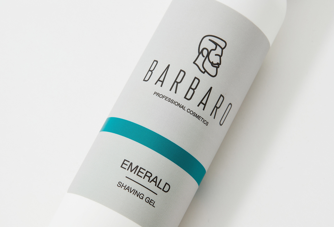 BARBARO Shaving gel Emerald 200 ml BARBARO Shaving gel Emerald
