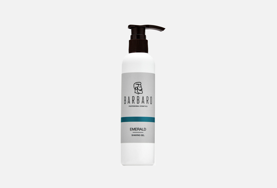 BARBARO Shaving gel Emerald 200 ml BARBARO Shaving gel Emerald