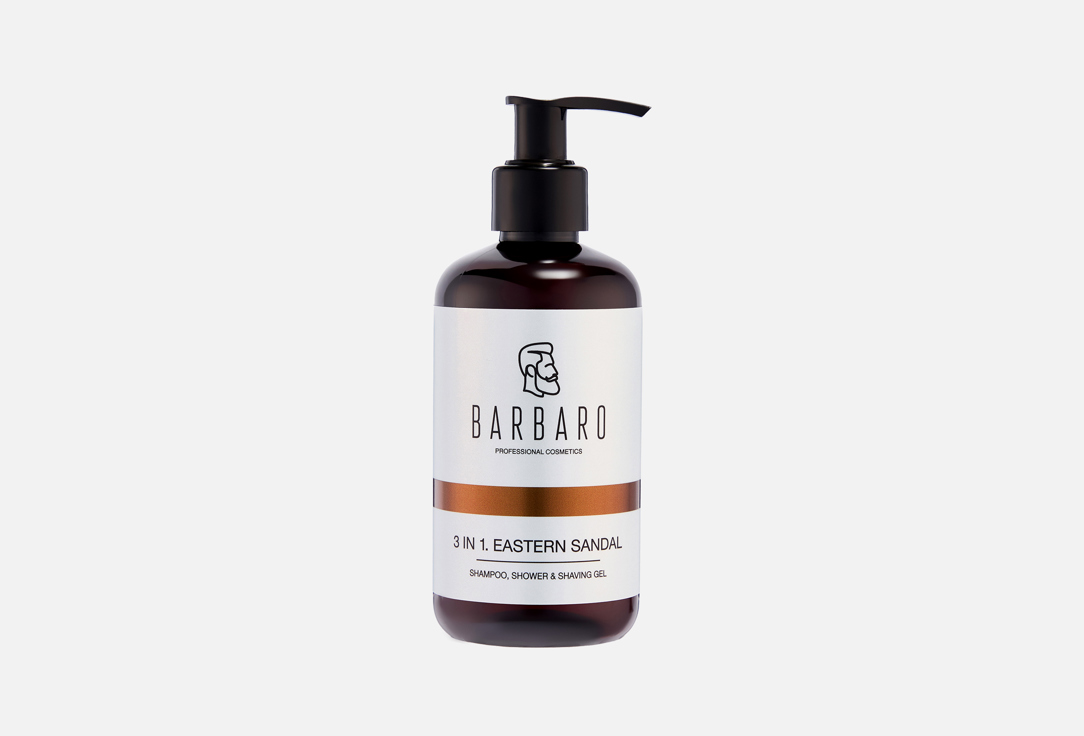 BARBARO Shower gel EASTERN SANDAL 3 in 1 250 ml BARBARO Shower gel EASTERN SANDAL 3 in 1