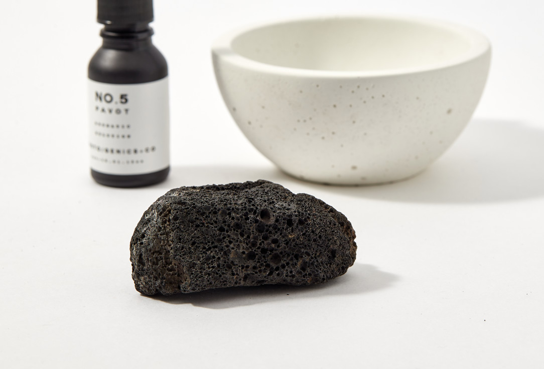 PHOTO-GENICS + CO Aromatic Set: Perfume, Bowl, Rocks No.5 Pavot Lava Rock Set