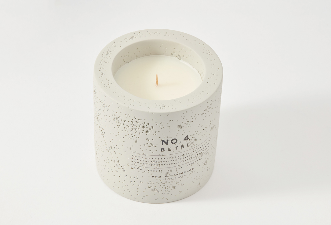 PHOTO-GENICS + CO Concrete Scented Candle No.4 Betel 255 g PHOTO-GENICS + CO Concrete Scented Candle No.4 Betel