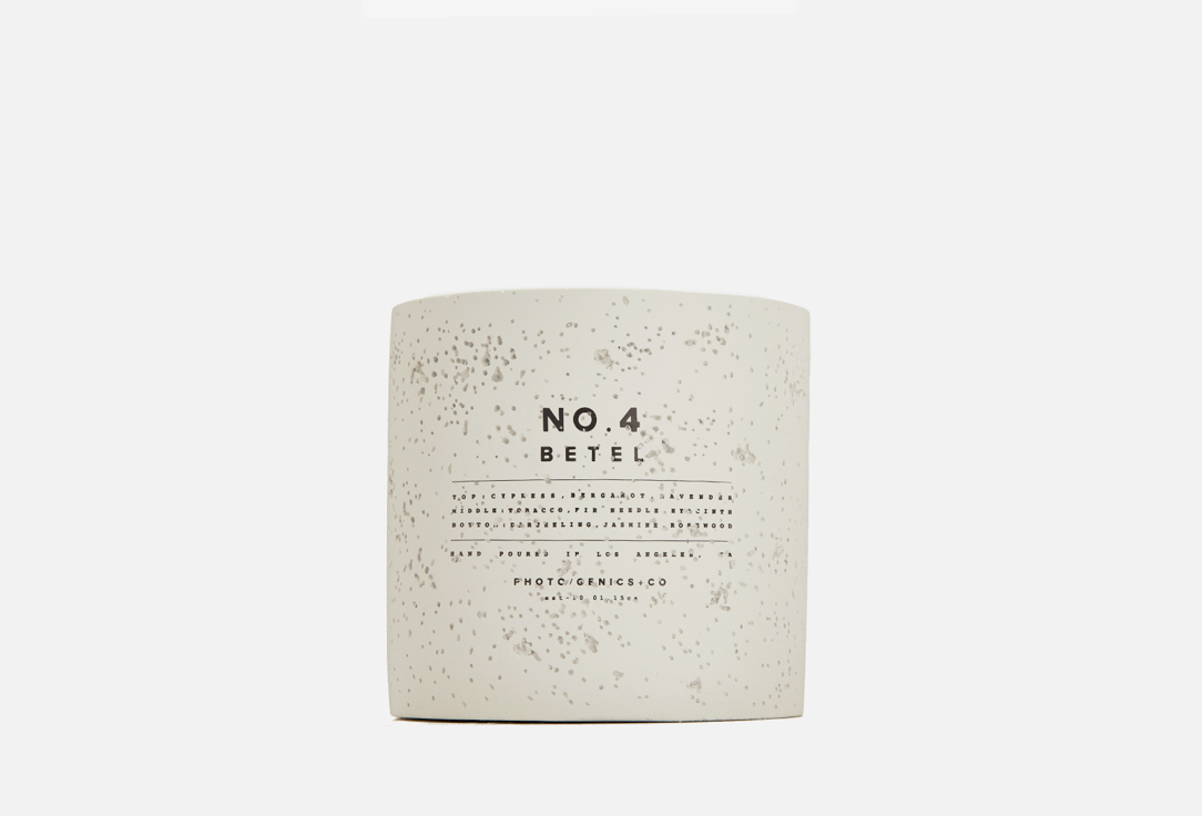 PHOTO-GENICS + CO Concrete Scented Candle No.4 Betel 255 g PHOTO-GENICS + CO Concrete Scented Candle No.4 Betel