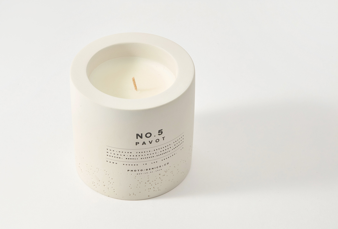 PHOTO-GENICS + CO Concrete Scented Candle No.5 Pavot 255 g PHOTO-GENICS + CO Concrete Scented Candle No.5 Pavot