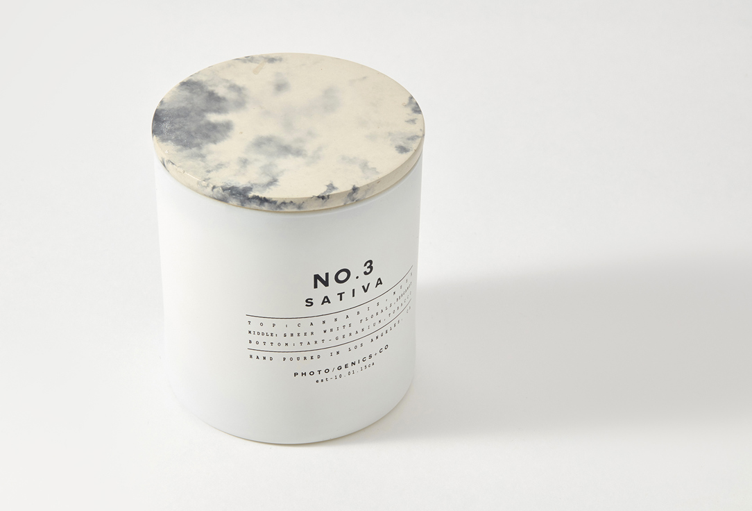 PHOTO-GENICS + CO Décor Scented Candle No.3 Sativa