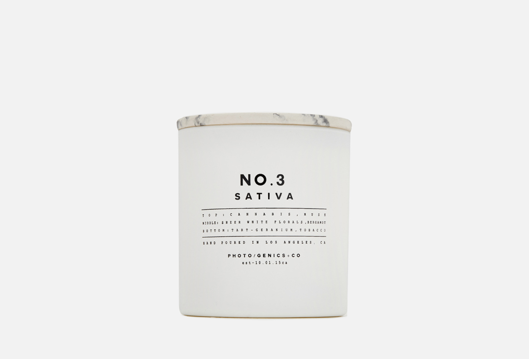 PHOTO-GENICS + CO Décor Scented Candle No.3 Sativa