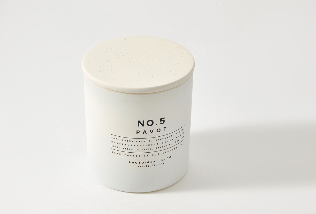 PHOTO-GENICS + CO Décor Scented Candle No.5 Pavot 226 g PHOTO-GENICS + CO Décor Scented Candle No.5 Pavot
