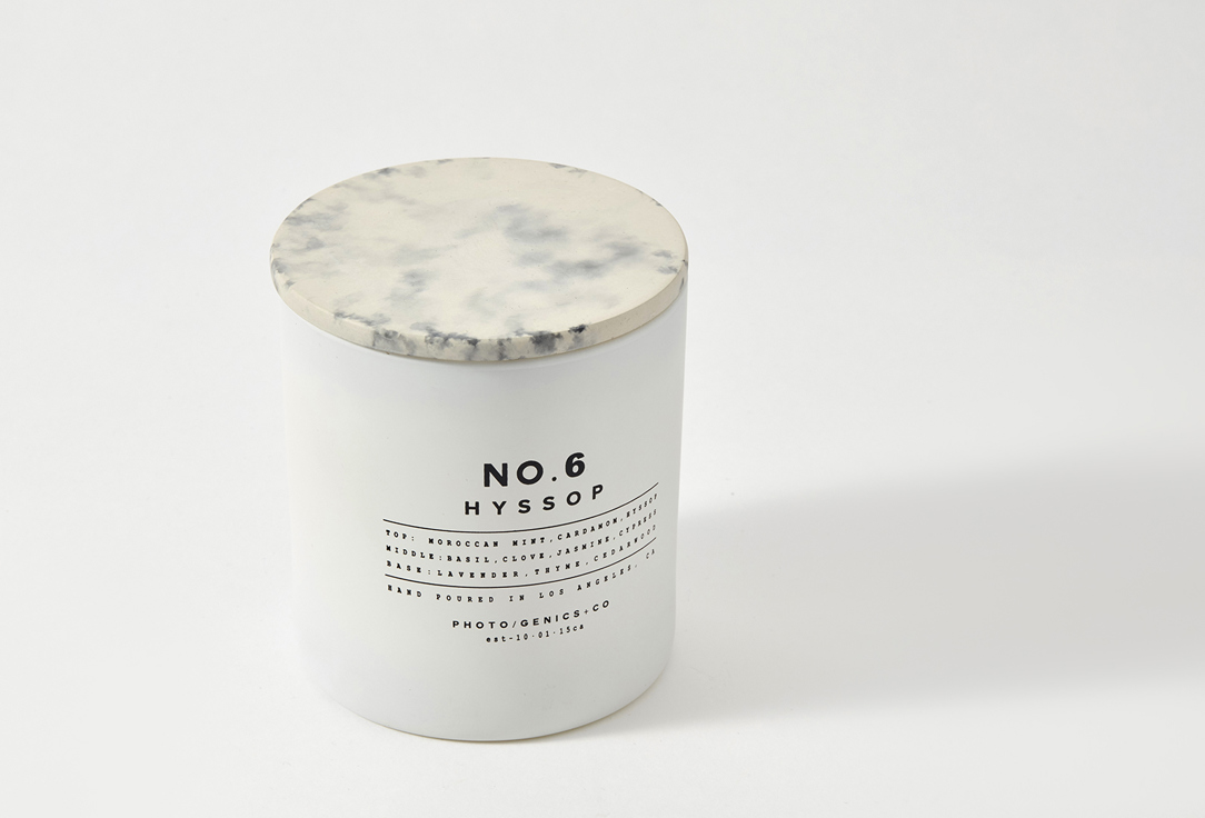 PHOTO-GENICS + CO Décor Scented Candle No.6 Hyssop 226 g PHOTO-GENICS + CO Décor Scented Candle No.6 Hyssop