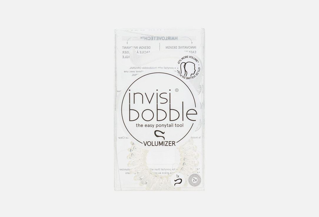 Invisibobble A set of accessories for voluminous hairstyles Volumizer crystal clear