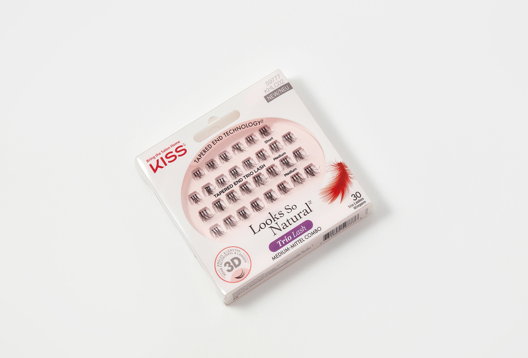 KISS NEW YORK Professional Trio False Lashes Medium Looks So Natural