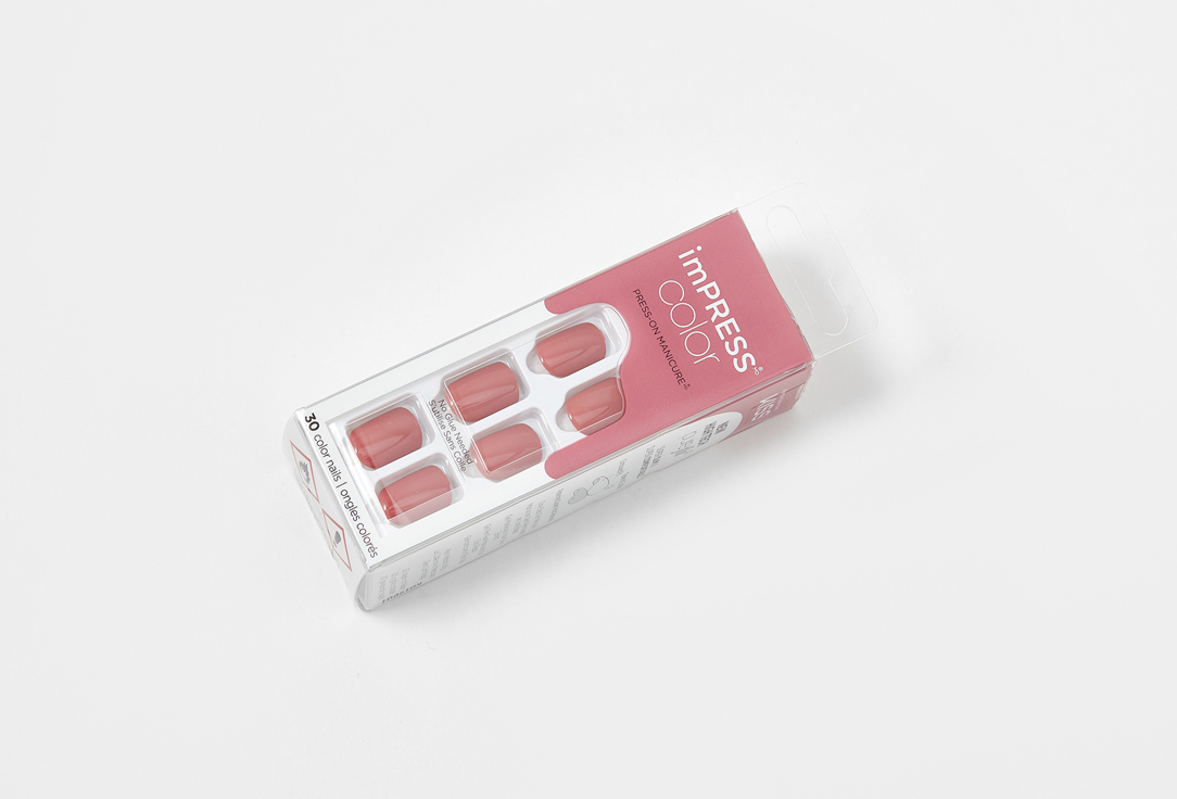 KISS NEW YORK Professional Press-On Gel Nails Impress Color Platonic Pink