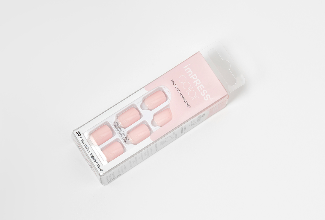 KISS NEW YORK Professional PRESS ON gel nails Impress Color Pick Me Pink