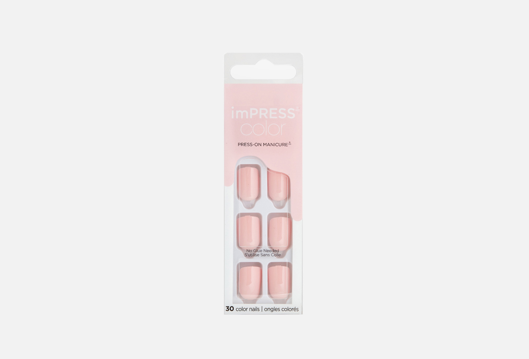 KISS NEW YORK Professional PRESS ON gel nails Impress Color Pick Me Pink