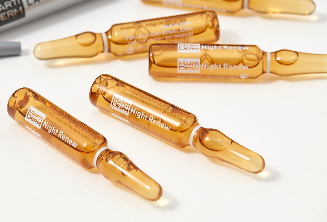 Martiderm Anti-aging face Ampoules Platinum night renew